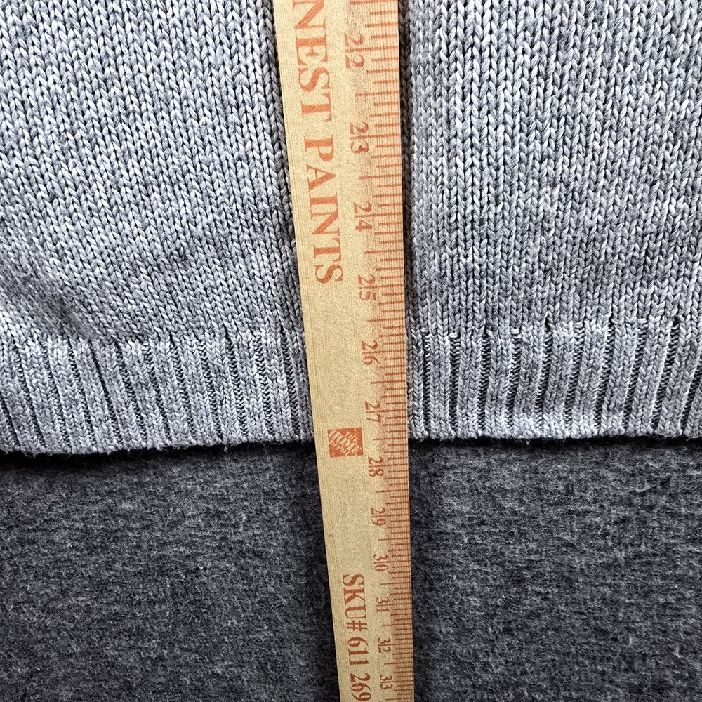Nine West Women M Grey Gray Pullover Turtleneck Sweater Triple Pattern Comfy - Picture 10 of 11